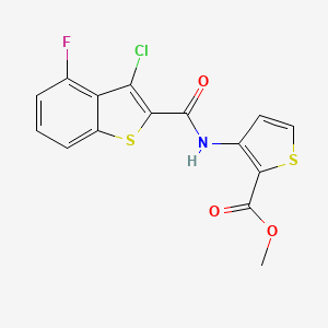 METHYL 3-{[(3-CHLORO-4-FLUORO-1-BENZOTHIOPHEN-2-YL)CARBONYL]AMINO}-2-THIOPHENECARBOXYLATE