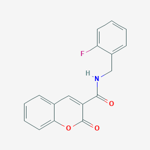 N-[(2-fluorophenyl)methyl]-2-oxo-2H-chromene-3-carboxamide