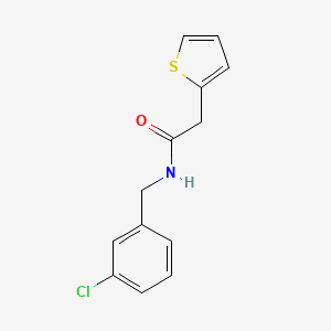 N-[(3-CHLOROPHENYL)METHYL]-2-(THIOPHEN-2-YL)ACETAMIDE