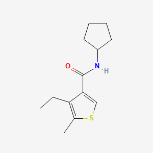 N-cyclopentyl-4-ethyl-5-methylthiophene-3-carboxamide