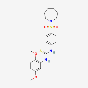 1-[4-(Azepan-1-ylsulfonyl)phenyl]-3-(2,5-dimethoxyphenyl)thiourea