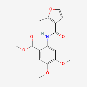 METHYL 4,5-DIMETHOXY-2-{[(2-METHYL-3-FURYL)CARBONYL]AMINO}BENZOATE