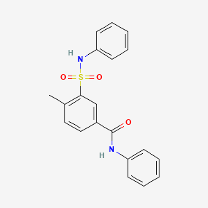 4-methyl-N-phenyl-3-(phenylsulfamoyl)benzamide