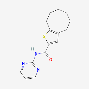 N-(PYRIMIDIN-2-YL)-4H5H6H7H8H9H-CYCLOOCTA[B]THIOPHENE-2-CARBOXAMIDE