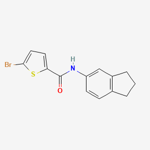 5-bromo-N-(2,3-dihydro-1H-inden-5-yl)-2-thiophenecarboxamide