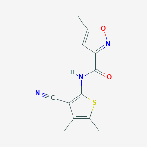 N~3~-(3-cyano-4,5-dimethyl-2-thienyl)-5-methyl-3-isoxazolecarboxamide