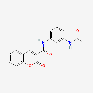 N-[3-(acetylamino)phenyl]-2-oxo-2H-chromene-3-carboxamide