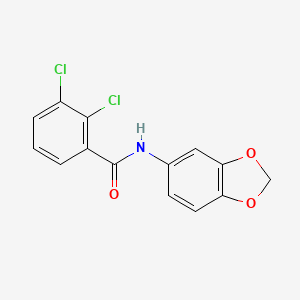 molecular formula C14H9Cl2NO3 B3490298 N-(1,3-benzodioxol-5-yl)-2,3-dichlorobenzamide 