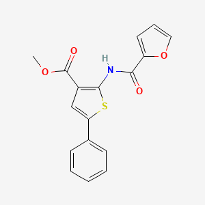 molecular formula C17H13NO4S B3490305 methyl 2-(2-furoylamino)-5-phenyl-3-thiophenecarboxylate 