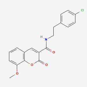 N-[2-(4-chlorophenyl)ethyl]-8-methoxy-2-oxo-2H-chromene-3-carboxamide