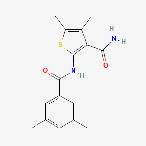 2-[(3,5-dimethylbenzoyl)amino]-4,5-dimethyl-3-thiophenecarboxamide