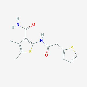 4,5-DIMETHYL-2-{[2-(2-THIENYL)ACETYL]AMINO}-3-THIOPHENECARBOXAMIDE