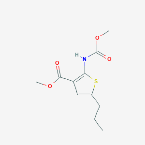 methyl 2-[(ethoxycarbonyl)amino]-5-propyl-3-thiophenecarboxylate