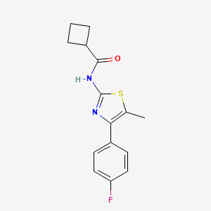 N-[4-(4-FLUOROPHENYL)-5-METHYL-13-THIAZOL-2-YL]CYCLOBUTANECARBOXAMIDE