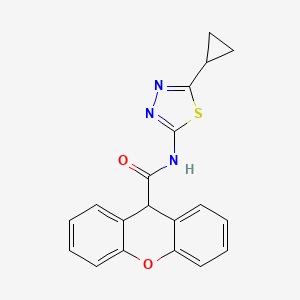 N-(5-cyclopropyl-1,3,4-thiadiazol-2-yl)-9H-xanthene-9-carboxamide