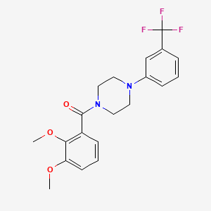 (2,3-DIMETHOXYPHENYL){4-[3-(TRIFLUOROMETHYL)PHENYL]PIPERAZINO}METHANONE