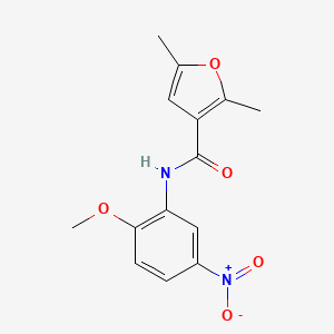 N-(2-methoxy-5-nitrophenyl)-2,5-dimethylfuran-3-carboxamide