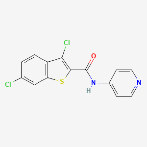 3,6-DICHLORO-N-(4-PYRIDINYL)-1-BENZOTHIOPHENE-2-CARBOXAMIDE