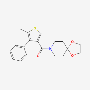 8-[(5-methyl-4-phenyl-3-thienyl)carbonyl]-1,4-dioxa-8-azaspiro[4.5]decane