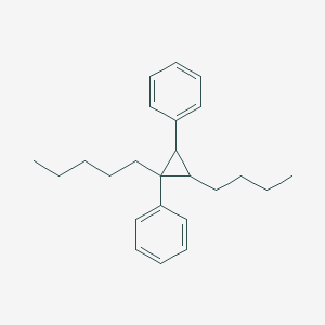 (2-Butyl-1-pentyl-3-phenylcyclopropyl)benzene