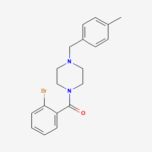 (2-BROMOPHENYL)[4-(4-METHYLBENZYL)PIPERAZINO]METHANONE