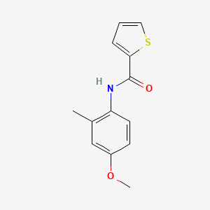 molecular formula C13H13NO2S B3490500 N-(4-methoxy-2-methylphenyl)thiophene-2-carboxamide 