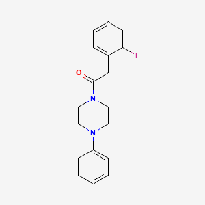 2-(2-Fluorophenyl)-1-(4-phenylpiperazin-1-yl)ethanone