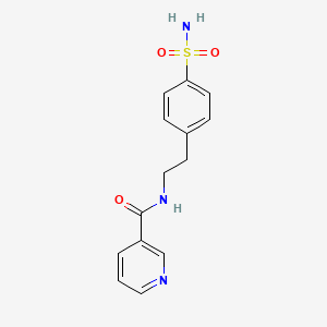 N-[2-(4-sulfamoylphenyl)ethyl]pyridine-3-carboxamide