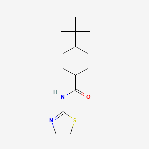 molecular formula C14H22N2OS B3490551 4-tert-butyl-N-(1,3-thiazol-2-yl)cyclohexane-1-carboxamide 