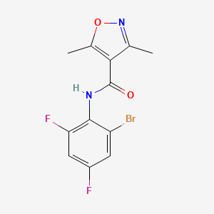 N-(2-bromo-4,6-difluorophenyl)-3,5-dimethyl-4-isoxazolecarboxamide