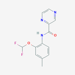 N-[2-(difluoromethoxy)-4-methylphenyl]pyrazine-2-carboxamide