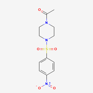 1-{4-[(4-NITROPHENYL)SULFONYL]PIPERAZINO}-1-ETHANONE