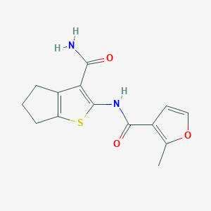 N-[3-(aminocarbonyl)-5,6-dihydro-4H-cyclopenta[b]thien-2-yl]-2-methyl-3-furamide