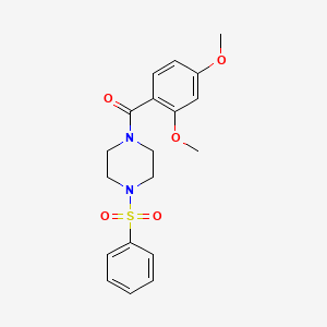 1-(2,4-dimethoxybenzoyl)-4-(phenylsulfonyl)piperazine