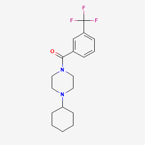 (4-CYCLOHEXYLPIPERAZINO)[3-(TRIFLUOROMETHYL)PHENYL]METHANONE