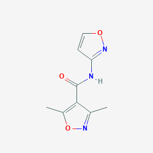 molecular formula C9H9N3O3 B3490731 N-3-isoxazolyl-3,5-dimethyl-4-isoxazolecarboxamide 