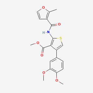 METHYL 4-(3,4-DIMETHOXYPHENYL)-2-(2-METHYLFURAN-3-AMIDO)THIOPHENE-3-CARBOXYLATE