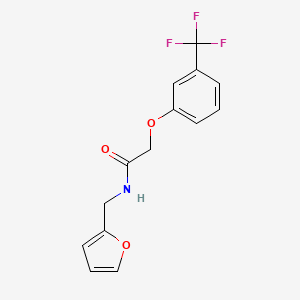 N-[(FURAN-2-YL)METHYL]-2-[3-(TRIFLUOROMETHYL)PHENOXY]ACETAMIDE