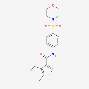 4-ETHYL-5-METHYL-N-[4-(MORPHOLINE-4-SULFONYL)PHENYL]THIOPHENE-3-CARBOXAMIDE