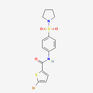 5-BROMO-N-[4-(PYRROLIDINE-1-SULFONYL)PHENYL]THIOPHENE-2-CARBOXAMIDE