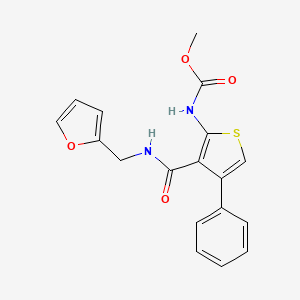 methyl (3-{[(2-furylmethyl)amino]carbonyl}-4-phenyl-2-thienyl)carbamate