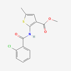 methyl 2-[(2-chlorobenzoyl)amino]-5-methyl-3-thiophenecarboxylate