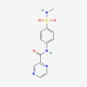 N-[4-(methylsulfamoyl)phenyl]pyrazine-2-carboxamide