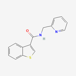 N-(pyridin-2-ylmethyl)-1-benzothiophene-3-carboxamide