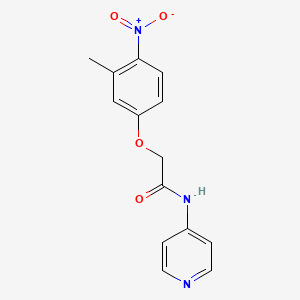 2-(3-methyl-4-nitrophenoxy)-N-(pyridin-4-yl)acetamide