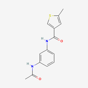 N-(3-acetamidophenyl)-5-methylthiophene-3-carboxamide