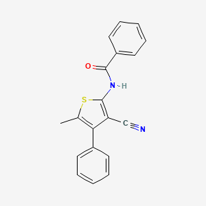 N-(3-cyano-5-methyl-4-phenylthiophen-2-yl)benzamide