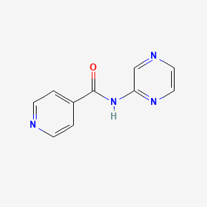 molecular formula C10H8N4O B3491088 N-2-pyrazinylisonicotinamide 