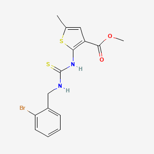 methyl 2-({[(2-bromobenzyl)amino]carbonothioyl}amino)-5-methyl-3-thiophenecarboxylate