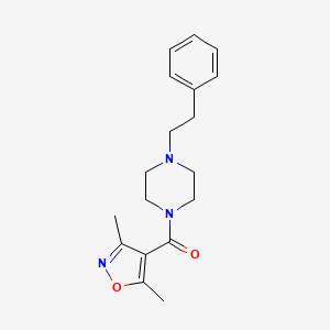 (3,5-DIMETHYL-4-ISOXAZOLYL)(4-PHENETHYLPIPERAZINO)METHANONE